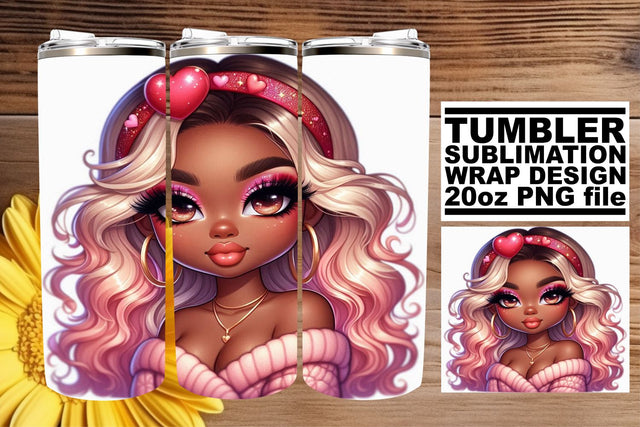 great for memorable projects! , Unique tumbler designs, Love Girl Sublimation afrosvg 