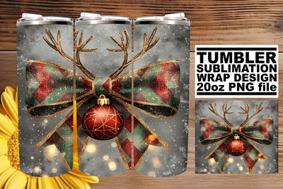 great for personalizing your drinkware! , Vibrant tumbler wrap, Christmas Bow Sublimation afrosvg 