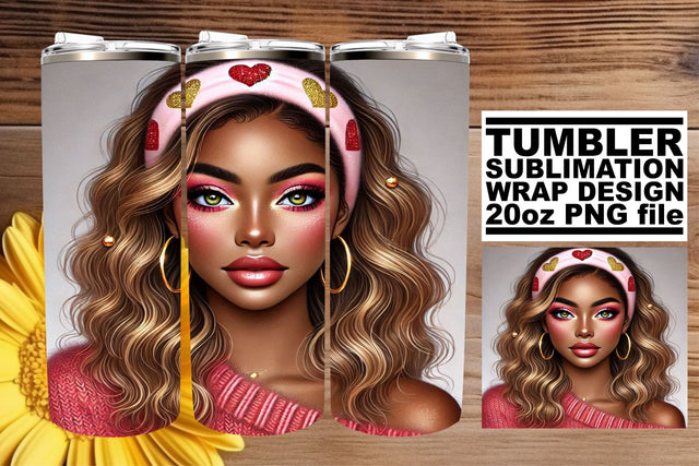 great for personalizing your drinkware! , Vibrant tumbler wrap, Love Girl Sublimation afrosvg 