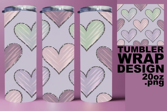great for sublimation gifts! , Unique tumbler wrap, Heart Sublimation HoodArtCraft 