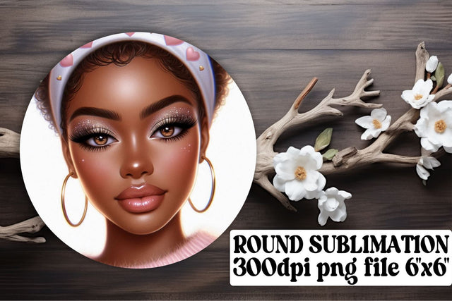 great for sublimation projects! , Circle keychain PNG files, Love Girl Sublimation afrosvg 