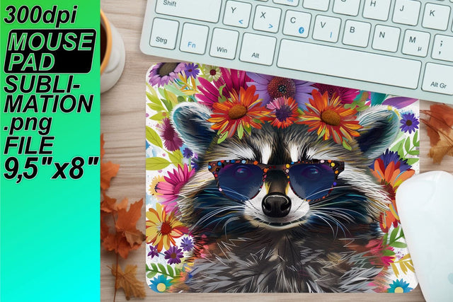 great for sublimation projects! , Unique mouse pad templates, Raccon Sublimation HoodArtCraft 