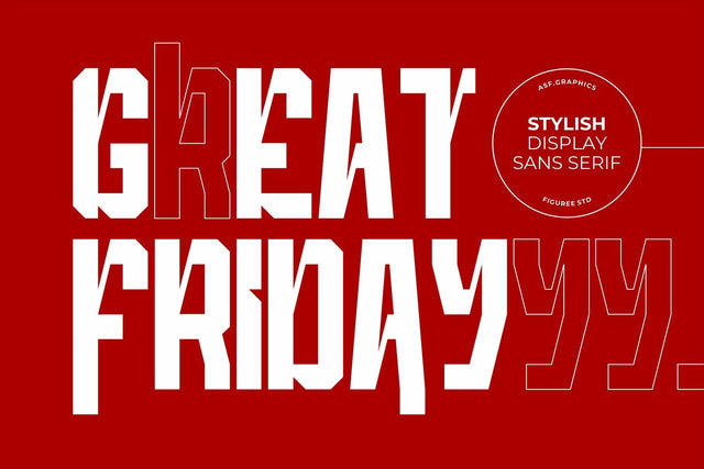 Great Friday - Stylish Display Font Font Mozzatype 