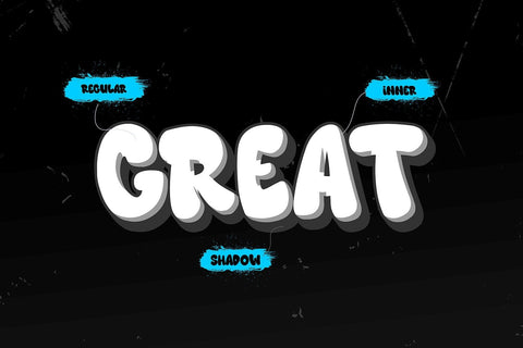 Great Splash - 3d Layered Graffiti Font Font Mozzatype 
