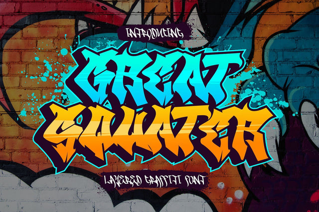 Great Squater - 3d Layered Graffiti Font Font Mozzatype 