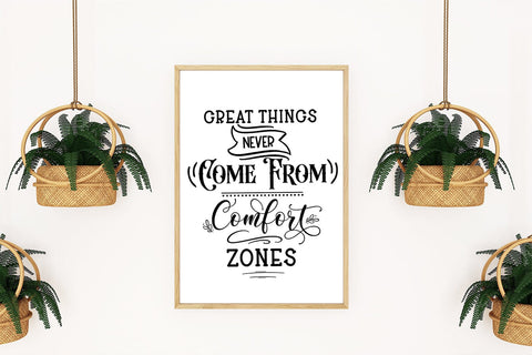 Great Things I Motivational Quotes SVG I Inspirational SVG SVG Happy Printables Club 