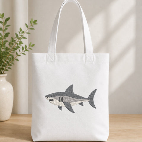 Great White Shark Embroidery Design – Ocean Predator Shark Machine Embroidery File Embroidery/Applique DESIGNS PatternFeed8 