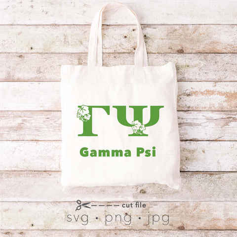 Greek Sorority letters with ivy leaf svg cut file single layer SVG Kimberly Thomas Design 