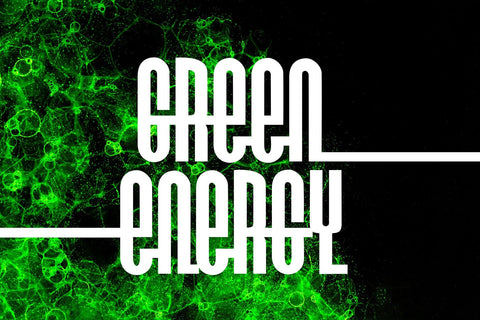 Green and Gloom - Geometric Display Font Font Mozzatype 
