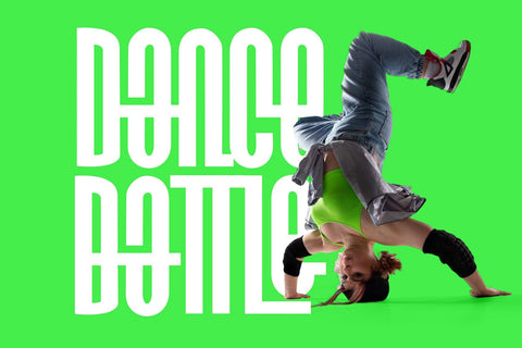 Green and Gloom - Geometric Display Font Font Mozzatype 