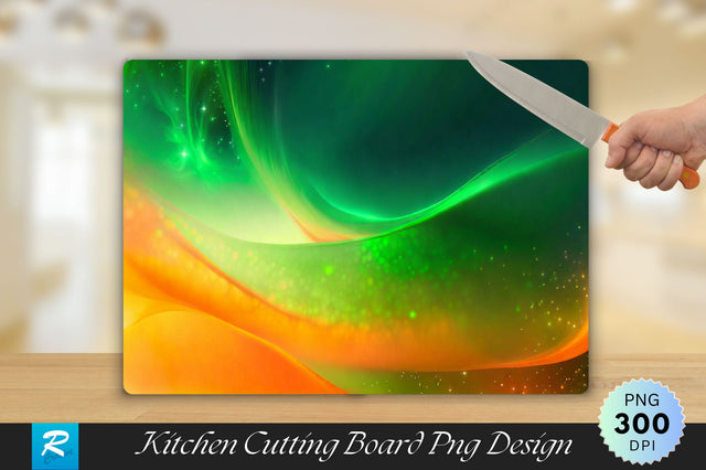 Green And Orange Cutting Board Sublimation Regulrcrative 