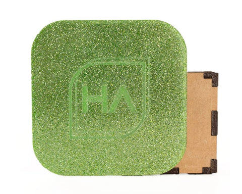 Green and Silver Acrylic Team Bundle | 6 1/8" 12 x 19 Sheets Physical Houston Acrylic 