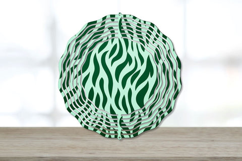 Green Animal Print Wind Spinner Sublimation Designs Bundle Sublimation Regulrcrative 