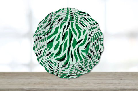Green Animal Print Wind Spinner Sublimation Designs Bundle Sublimation Regulrcrative 