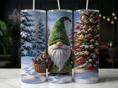 Green Christmas Gnome 20oz Tumbler, Green Gnome Tumbler, Christmas Gnome, Green Christmas, Gnome Tumbler Wrap, 20oz Tumbler Wrap, Christmas Gnome PNG, Green Christmas PNG Sublimation SvggirlplusArt 