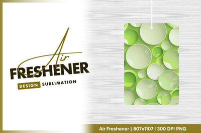 Green circle abstract air freshener png background Sublimation Regulrcrative 
