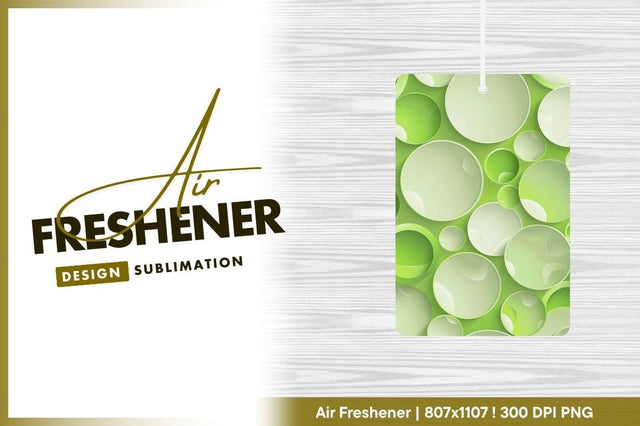 Green circle abstract air freshener png background Sublimation Regulrcrative 