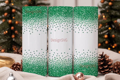 Green Glitter 20oz Tumbler Design Sublimation DesignSVG 