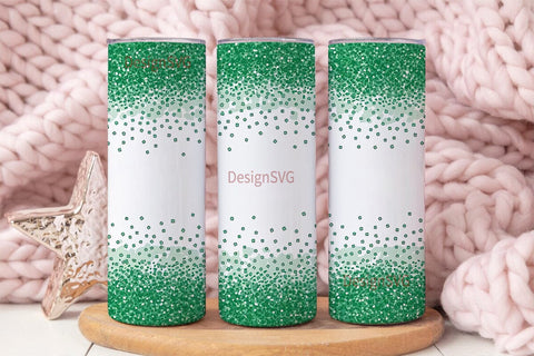 Green Glitter 20oz Tumbler Design Sublimation DesignSVG 