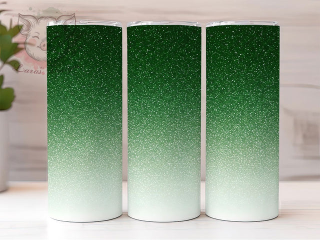 Green Glitter Ombre Tumbler Wrap, Ombre Sparkle Mug, Shimmer Gradient Cup, Glamorous Glitter Wrap, Stylish Bling Design, Glittery Aesthetic Gift, Sublimation Tumbler Wrap Sublimation Lara' s Designs 