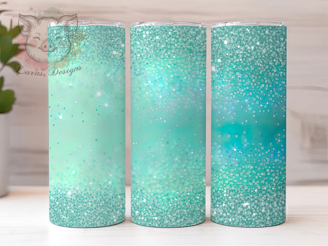 Green Glitter Ombre Tumbler Wrap, Ombre Tumbler PNG, 20oz Skinny Tumbler Design, Sparkly Green Sublimation, Shimmer Ombre Wrap Design, Glittery Tumbler PNG, Gradient Green Tumbler Wrap Sublimation Lara' s Designs 