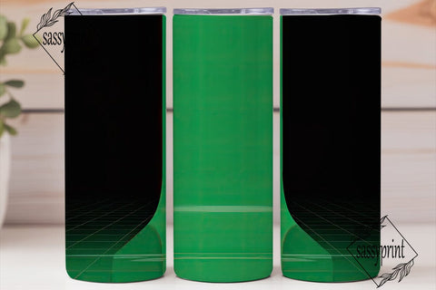 Green Gradient 20oz Tumbler Wrap Sublimation sassyprint 