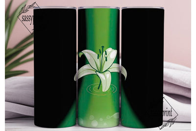 Green Gradient 20oz Tumbler Wrap Sublimation sassyprint 