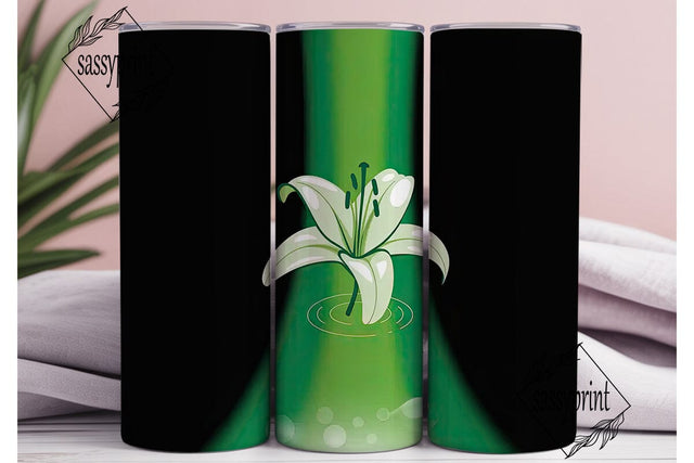 Green Gradient 20oz Tumbler Wrap Sublimation sassyprint 