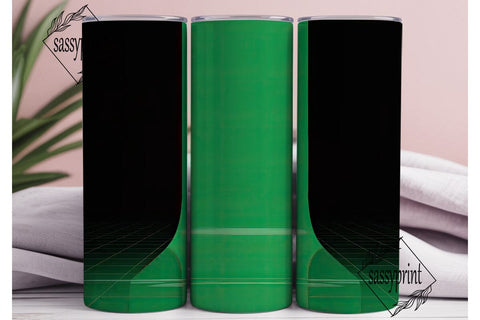 Green Gradient 20oz Tumbler Wrap Sublimation sassyprint 