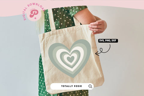 Green Heart SVG SVG Totally Posie 