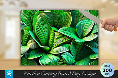 Green knitted Fabric Surface Cutting Board Sublimation Regulrcrative 