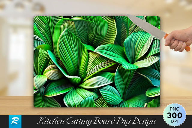 Green knitted Fabric Surface Cutting Board Sublimation Regulrcrative 