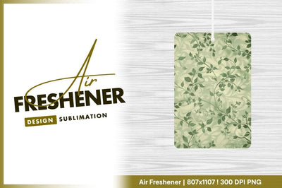 Green Leafy Vine Pattern on Light Green and Cream Background Sublimation Regulrcrative 