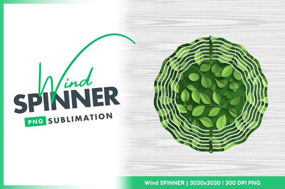 Green leaves and branches paper cut style Sublimation Regulrcrative 