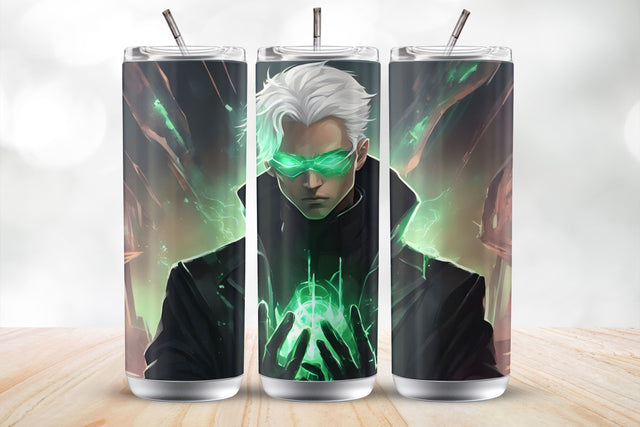 Green Plasma Hero 20Oz Tumbler Wrap Sublimation Design Sublimation MockupSvgVenue 