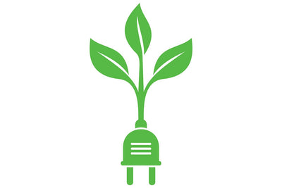 Green Power Plug Growing into Plant SVG TribaliumArtSF 
