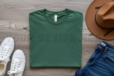 Green t-shirt mockup design Mock Up Photo Regulrcrative 