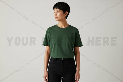 Green t-shirt mockup design Mock Up Photo Regulrcrative 