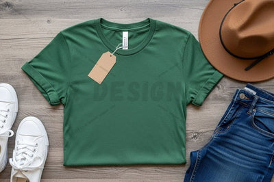 Green t-shirt mockup design Mock Up Photo Regulrcrative 