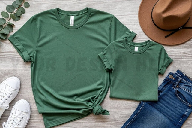 Green t-shirt mockup design Mock Up Photo Regulrcrative 