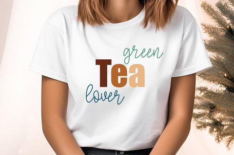 Green tea lover PNG Design Sublimation Designangry 