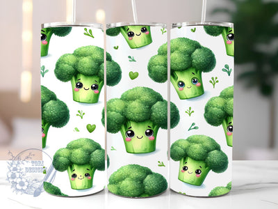 Green Vegetables 20oz Skinny Tumbler, Vegetables Tumbler Png, Straight & Tapered Tumbler Wrap, Instant Digital Download Sublimation ToriDesigns 