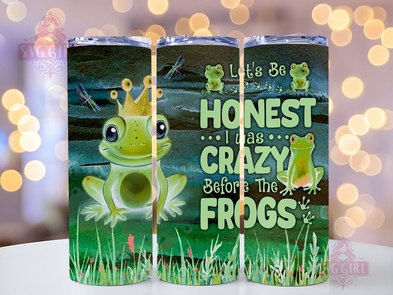 Green Water Bottle Gifts For Frog 20oz Tumbler Wrap Sublimation Design, Straight Tapered Tumbler Wrap, Frog Tumbler Png, Instant Digital Download Sublimation SvggirlplusArt 