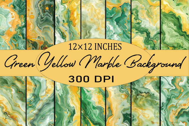 Green Yellow Marble Background Sublimation SVGArt 