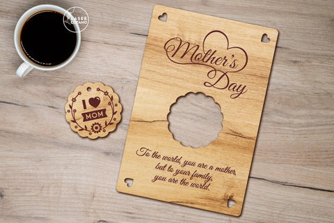 Greeting Card for Mother's Day SVG LaserCutano 