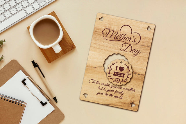 Greeting Card for Mother's Day SVG LaserCutano 