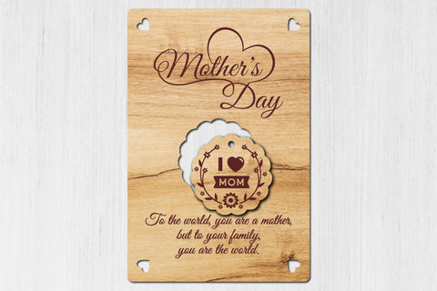Greeting Card for Mother's Day SVG LaserCutano 
