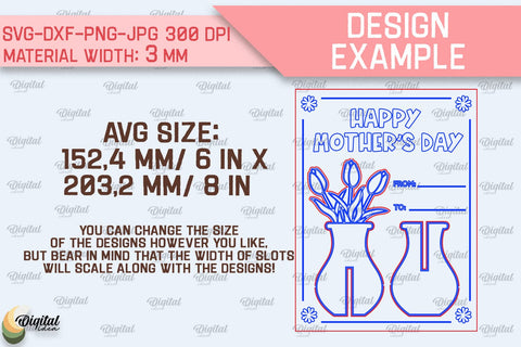 Greeting Card Laser Cut Bundle. Wooden Flower Bouquet SVG SVG Evgenyia Guschina 