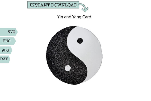 Greeting Card- Yin and Yang SVG Sharia Morton Designs 