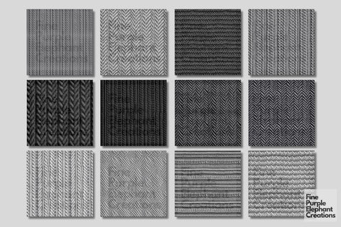 Grey Knit Fabric Texture Sublimation Digital Pattern Fine Purple Elephant Creations 